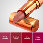 Mila Beaute Bold & Matte Long Lasting Highly Pigmented Lipstick - Fiery Fashion