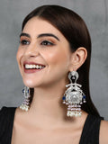 Joban Fashion Women Handcrafted Silver Tone Earrings | Grab2Buy