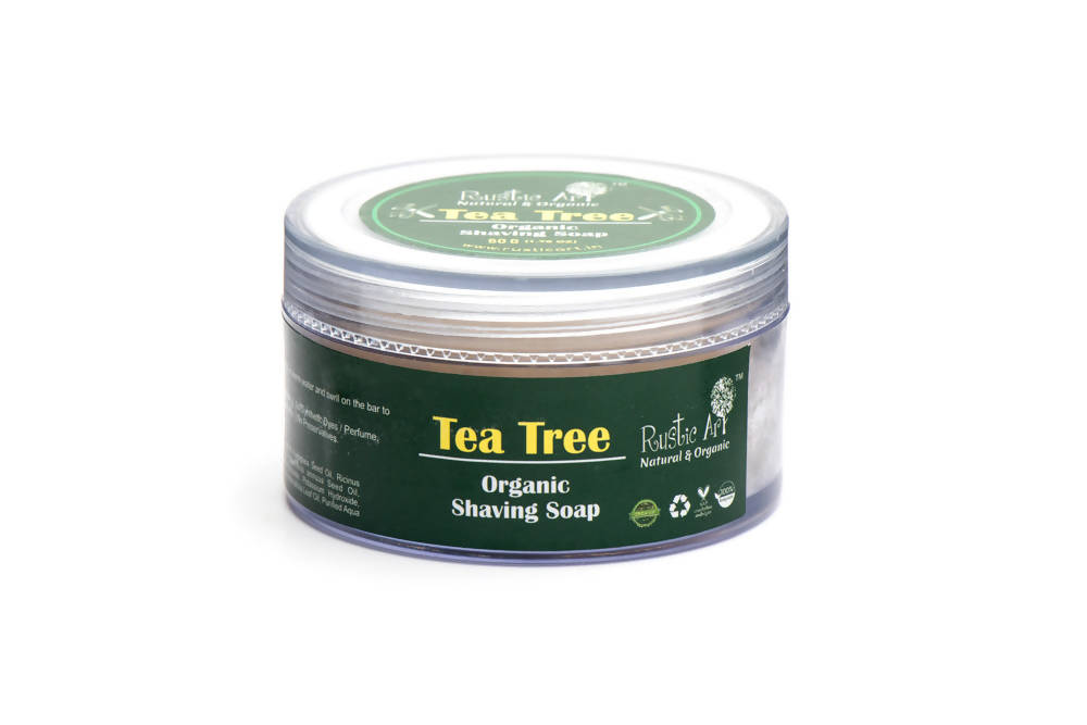 Rustic Art Tea Tree Organic Shaving Soap | Grab2Buy