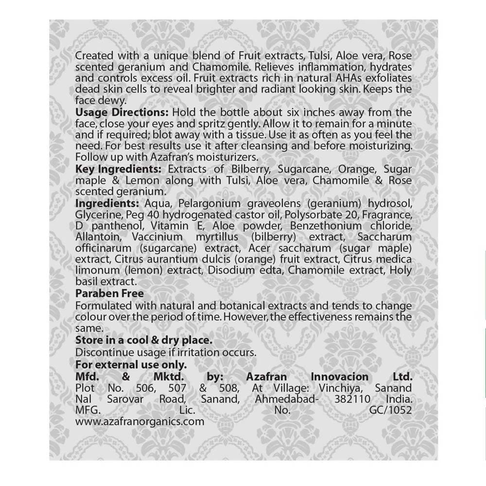 Azafran Organics Illuminating Dewy Face Mist | Grab2Buy