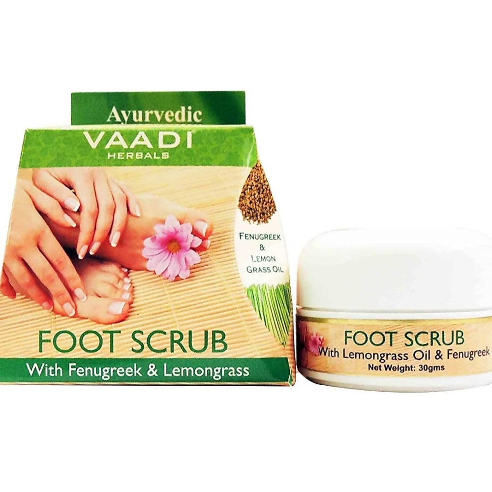Vaadi Herbals Foot Scrub with Fenugreek and Lemongrass Oil | Grab2Buy