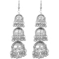 MS Fashion India Afghani Kashmiri Tribal Oxidized Dangle Long Earrings | Grab2Buy