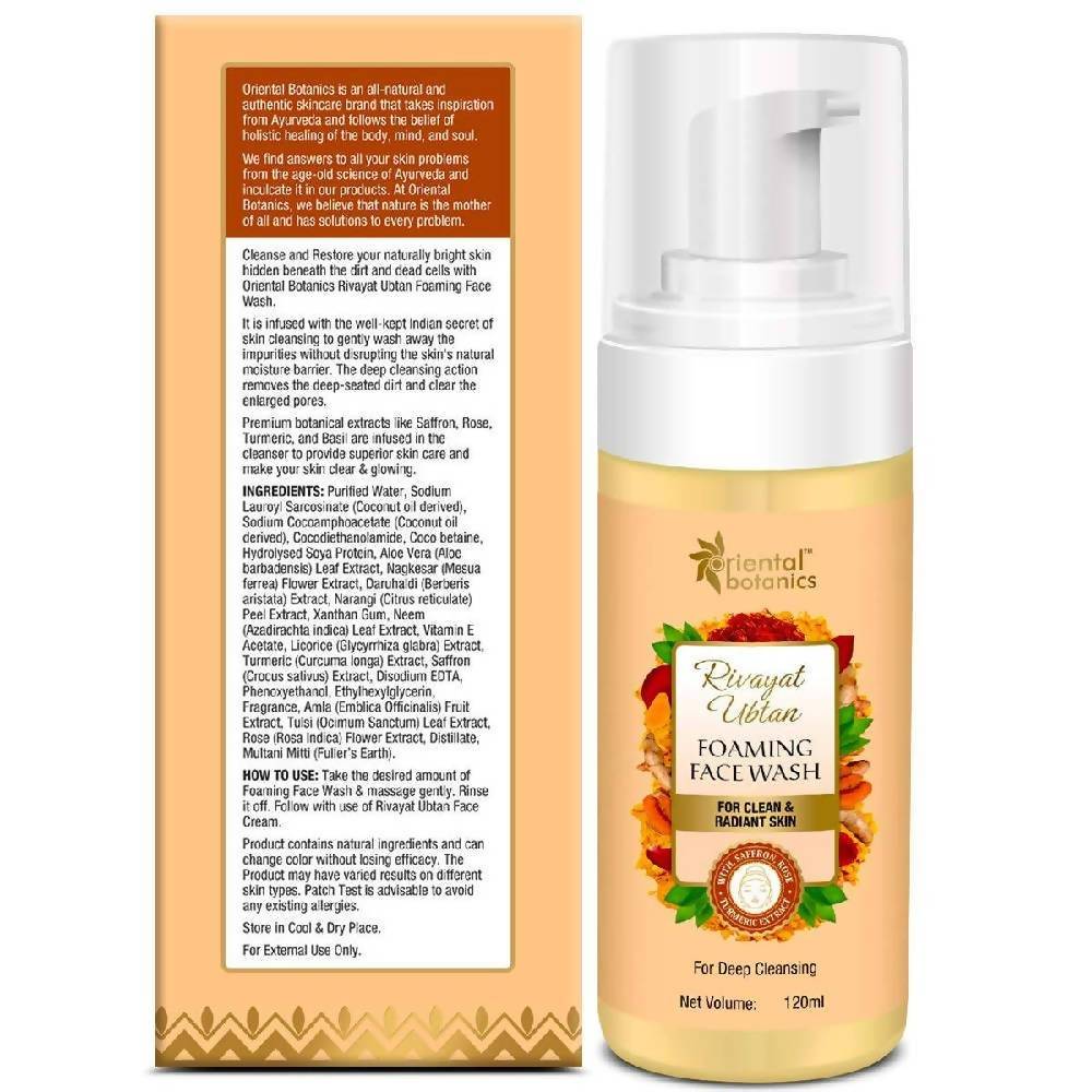 Oriental Botanics Ubtan Foaming Face Wash | Grab2Buy