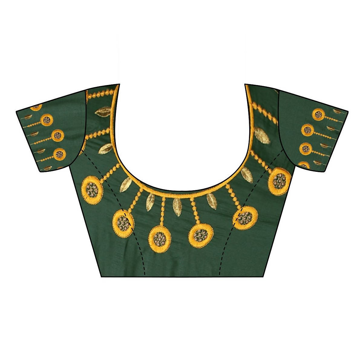 Vamika Mustard Dola Silk Embroidery Saree (SARIKA MUSTARD) | Grab2Buy