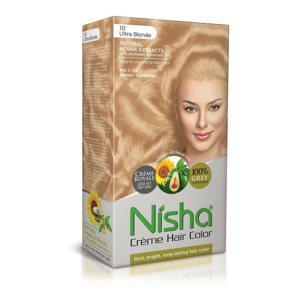 Nisha Creme Hair Color Ultra Blonde | Grab2Buy