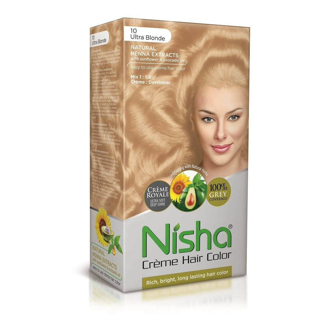 Nisha Creme Hair Color Ultra Blonde | Grab2Buy
