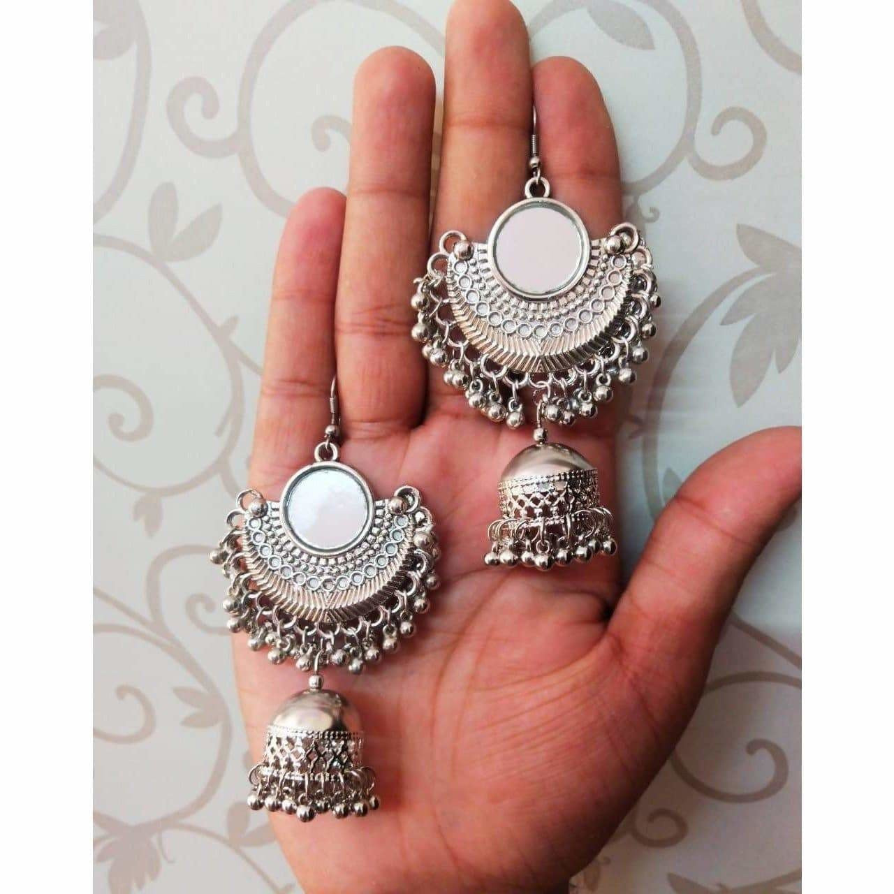 MS Fashion India Bollywood Style Half Moon Jhumki Earrings | Grab2Buy