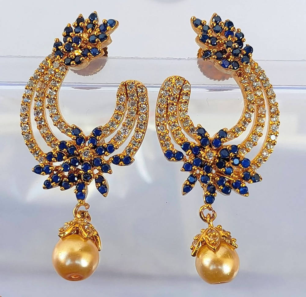 Blue AD Fashion Earrings | Grab2Buy