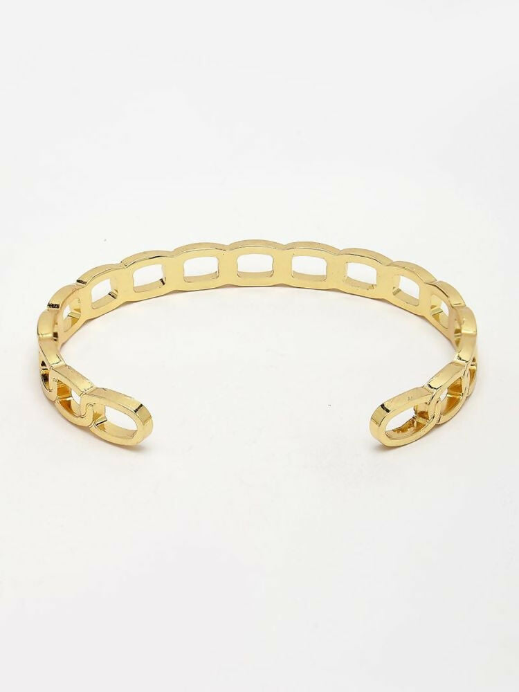 NVR Men's Gold Plated Cuff Bracelet | Grab2Buy