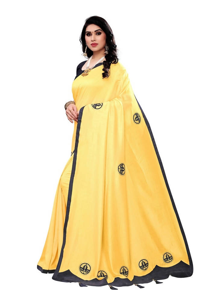Vamika Designer Yellow Dola Silk Saree | Grab2Buy