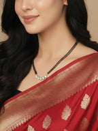 NVR Women Gold Plated Black Beaded Mangalsutra | Grab2Buy