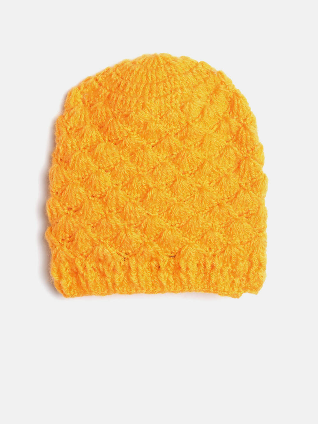 Chutput Kids Woollen Hand Knitted Giraffe Face Detailed Cap - Yellow | Grab2Buy