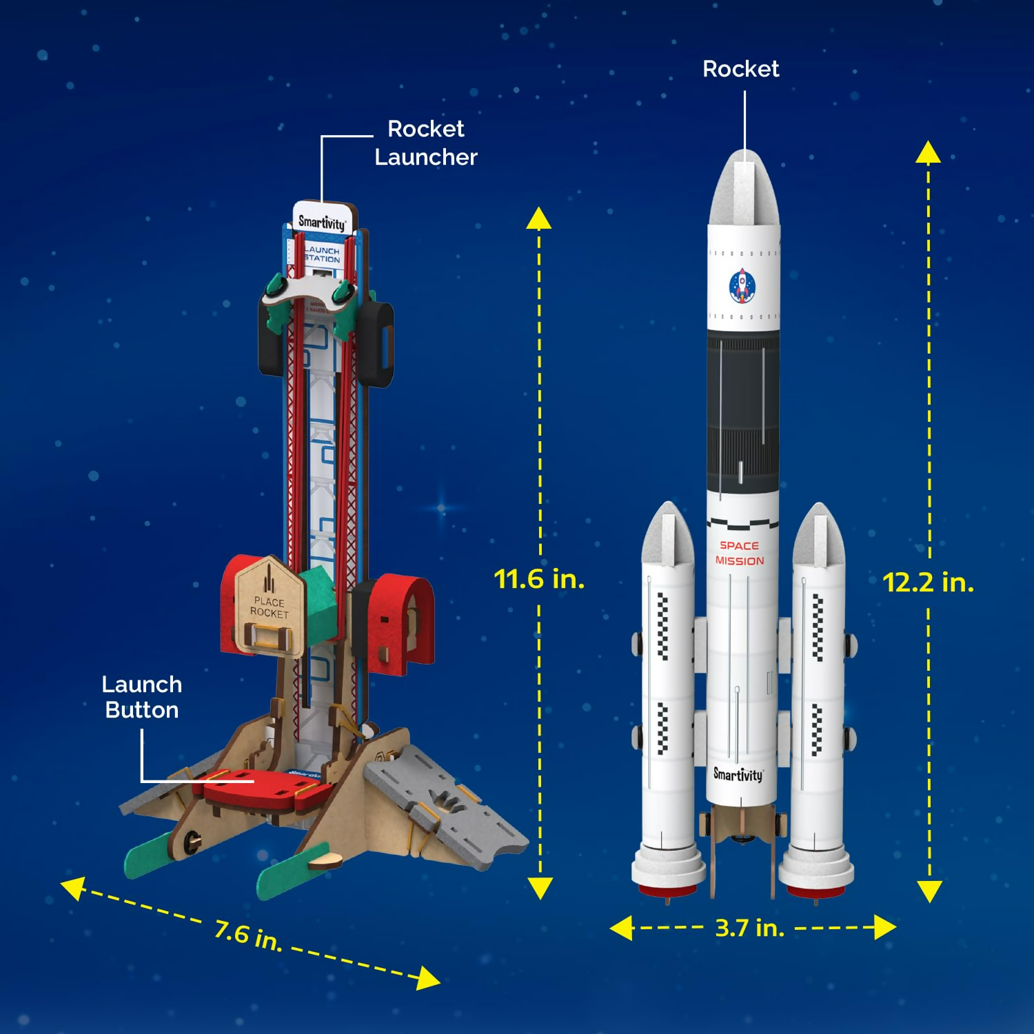 Smartivity Rocket Launcher Kit for Kids 6, 7, 8, 9, 10, 11, 12 Years Old | Grab2Buy