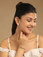 Nuyug Blue Emerald Radiance Anti Tarnish Bracelet | Grab2Buy