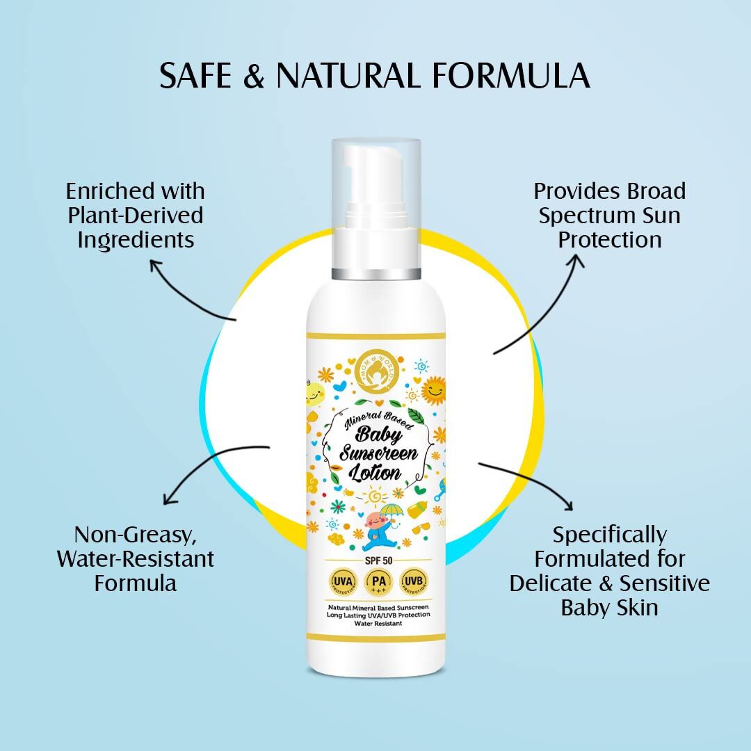 Mom & World Baby Sunscreen Lotion | Grab2Buy