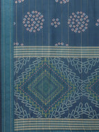 Yufta Women Blue Bandhani Printed Regular Gotta Patti Kurta with Palazzo & With Dupatta | Grab2Buy