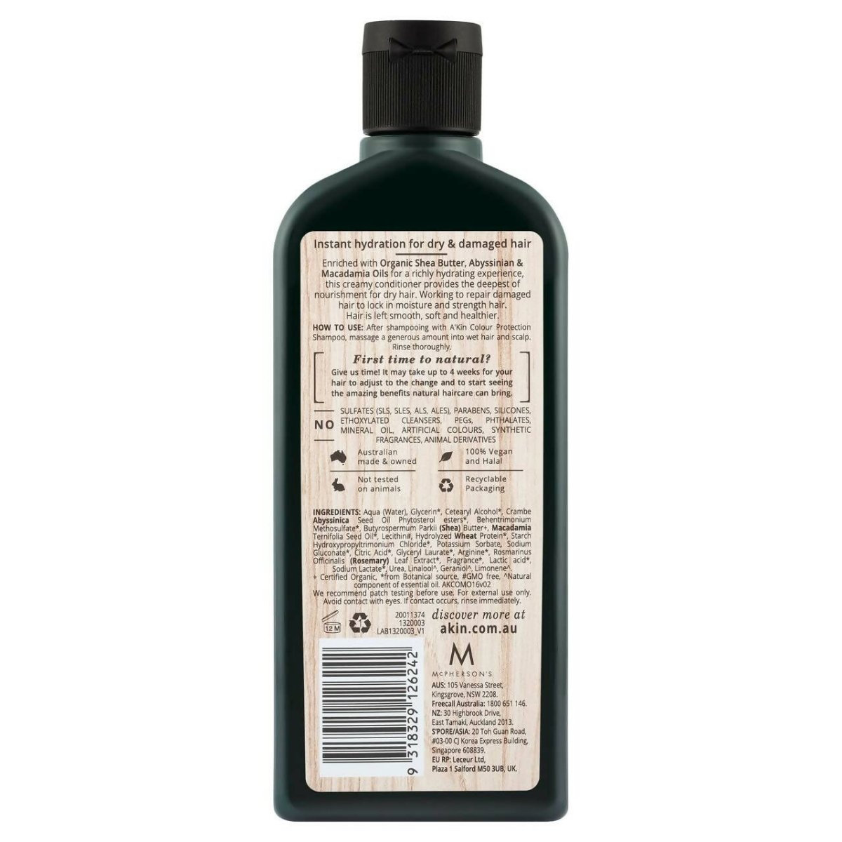 Akin Macadamia & Wheat Protein Moisture Rich Conditioner | Grab2Buy