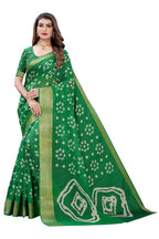 Vamika Green Linen Jari Border Saree | Grab2Buy