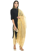 Mominos Fashion Golden Banarsi Piping Dupatta | Grab2Buy