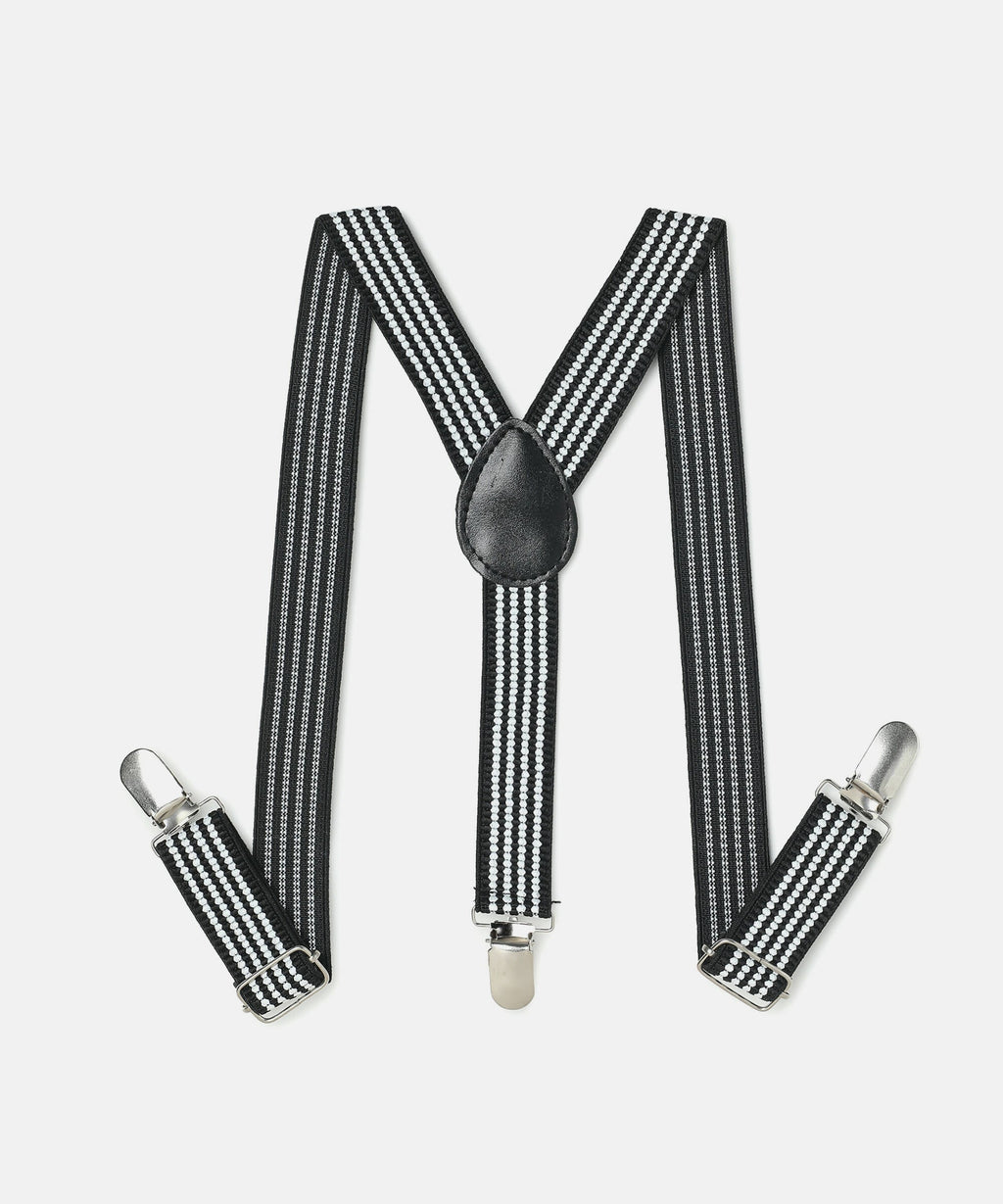 Manet Boys Strip Suspenders - Black | Grab2Buy