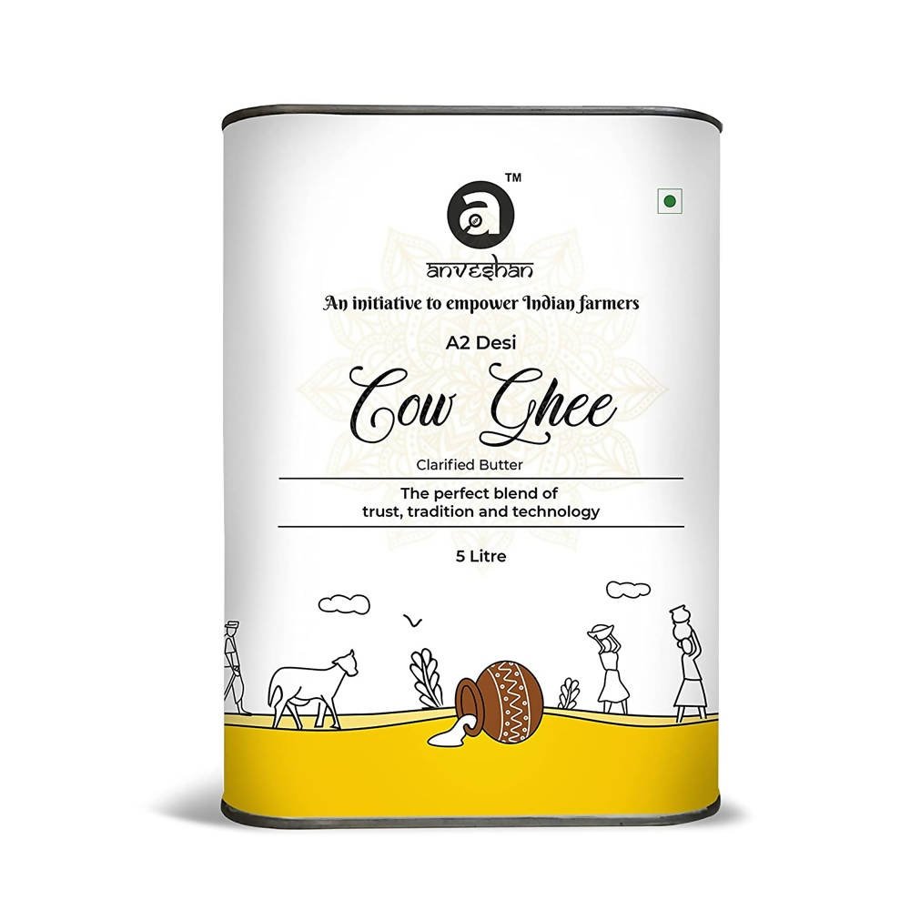 Anveshan A2 Desi Cow Ghee | Pure, Natural & Healthy Ghee | A2 Gir Cow Ghee | Grab2Buy