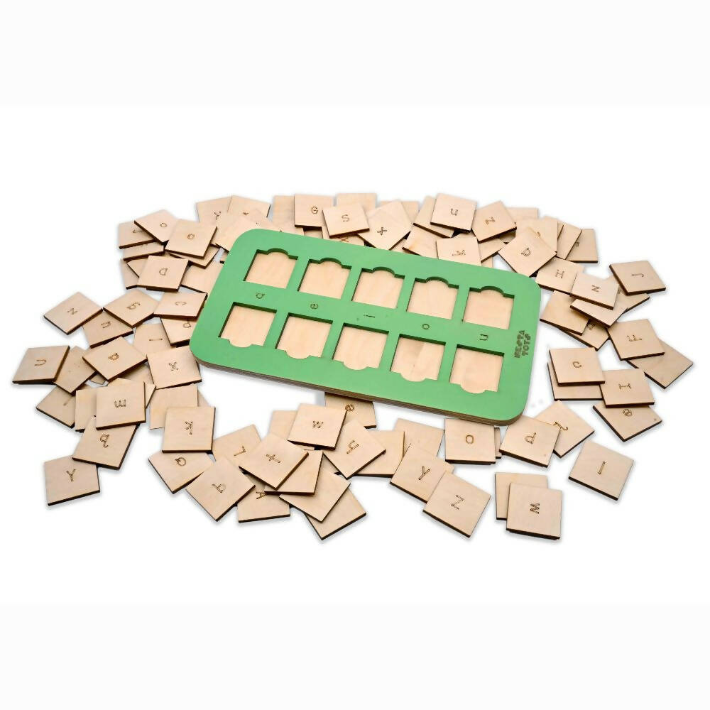 Nesta Toys CVC Board | 3 Letter Word Builder | Phonics Toy | Grab2Buy