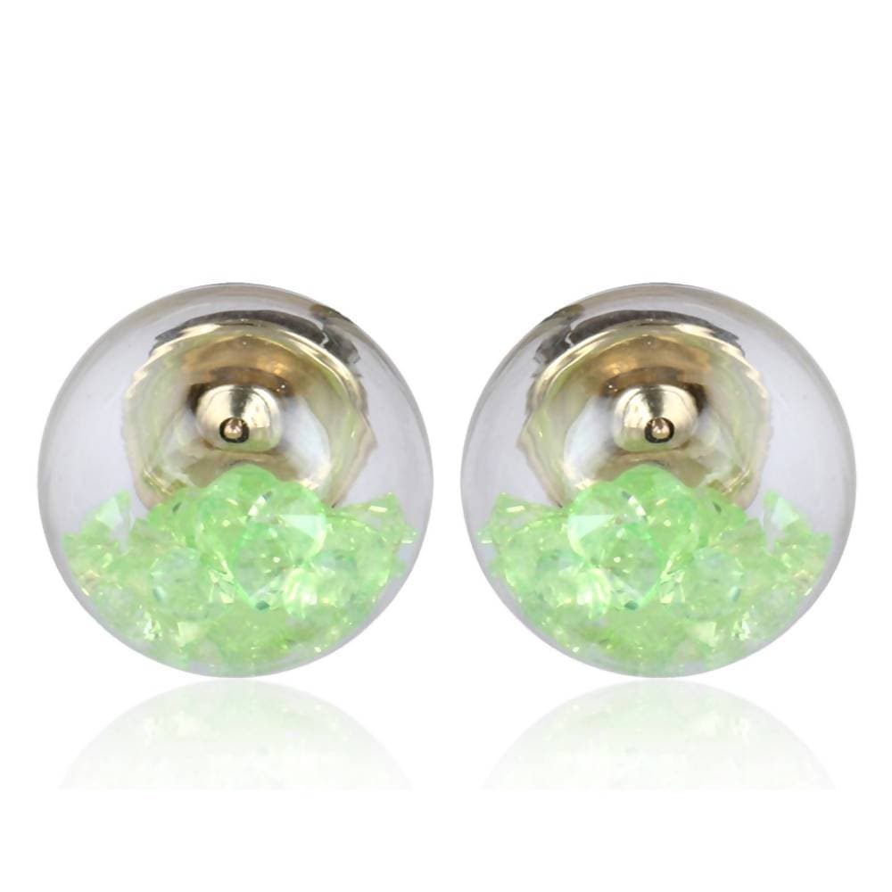 Trendoo Jewelry Gold-Polished Stylish Fancy Party Wear Pink Studs | Grab2Buy