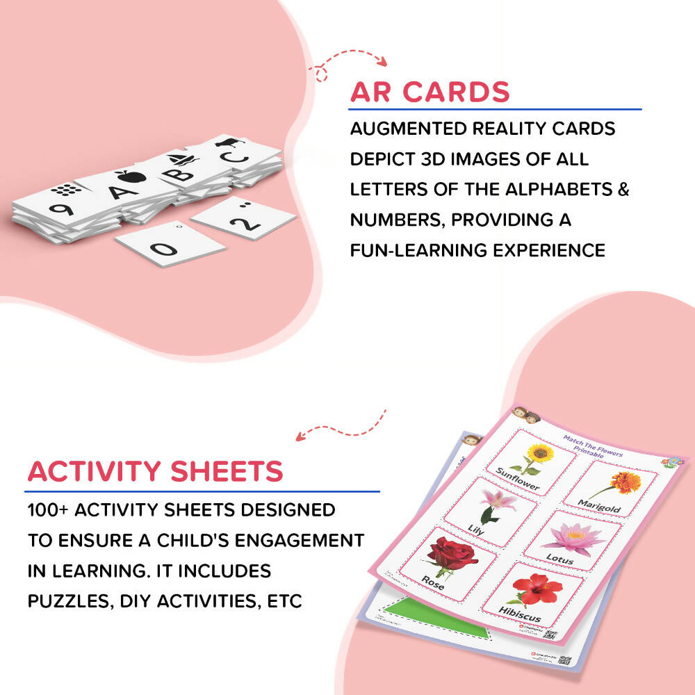 ClassMonitor Playgroup Home Learning Kit with Free Mobile App for 1 - 2.5 Years with 300+ Worksheet For kids of 2 Years | Grab2Buy