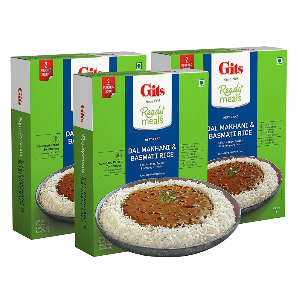Gits Ready Meals Heat & Eat Dal Makhani & Basmati Rice | Grab2Buy
