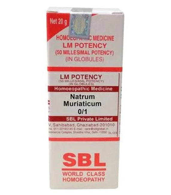 SBL Homeopathy Natrum Muriaticum LM Potency | Grab2Buy