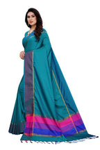 Vamika Rama Green Cotton Silk Weaving Saree (Binita Rama) | Grab2Buy