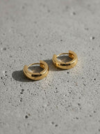 NVR Men's Gold Plated Hoop Earrings | Grab2Buy