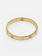 NVR Women & Men Gold-Polished Kada Bracelet | Grab2Buy