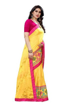 Vamika Yellow Chiffon Emboridered Saree (SUIDHAGA YELLOW) | Grab2Buy