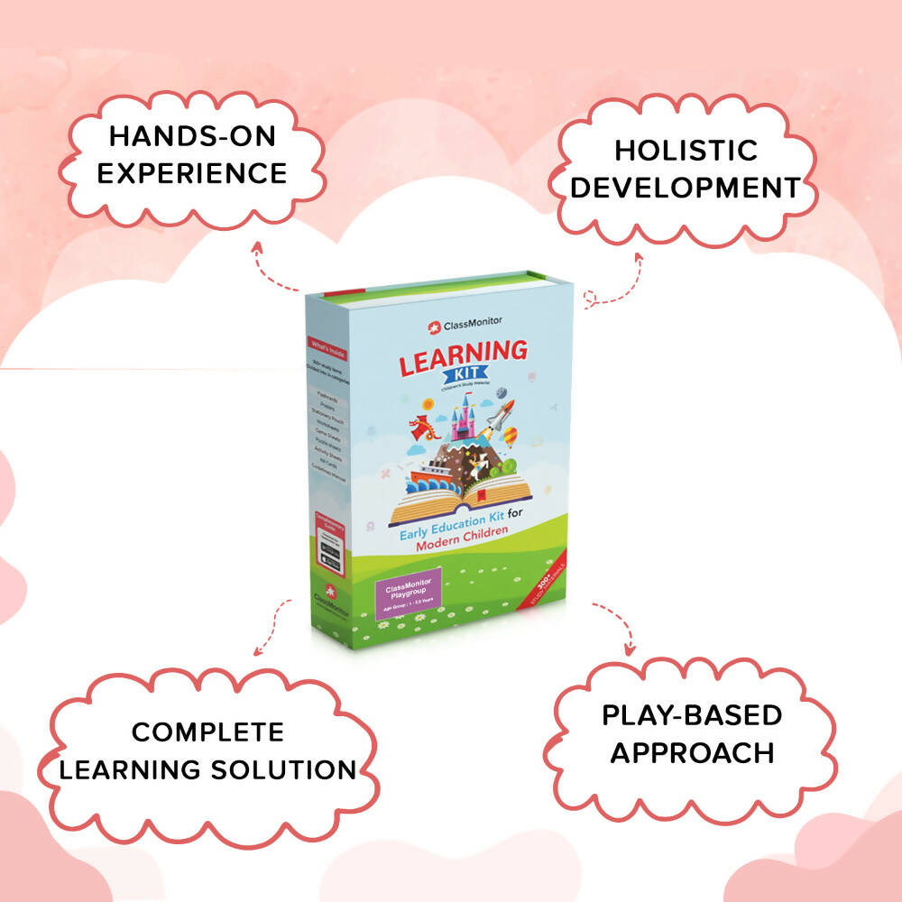 ClassMonitor Playgroup Home Learning Kit with Free Mobile App for 1 - 2.5 Years with 300+ Worksheet For kids of 2 Years | Grab2Buy