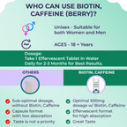 Sanfe Active Nutrition Biotin Caffeine Effervescent Tablets For Hair Growth | Grab2Buy