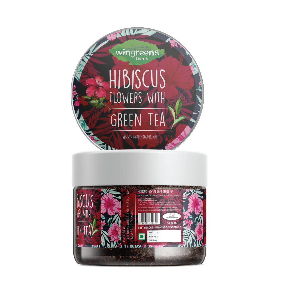 Wingreens Farms Hibiscus Flowers With Green Tea | Grab2Buy
