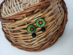 Terracotta Button Tops Ear Studs With Drops | Grab2Buy