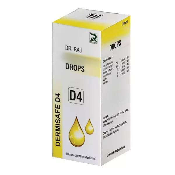 Dr. Raj Homeopathy Dermisafe D4 Drops | Grab2Buy