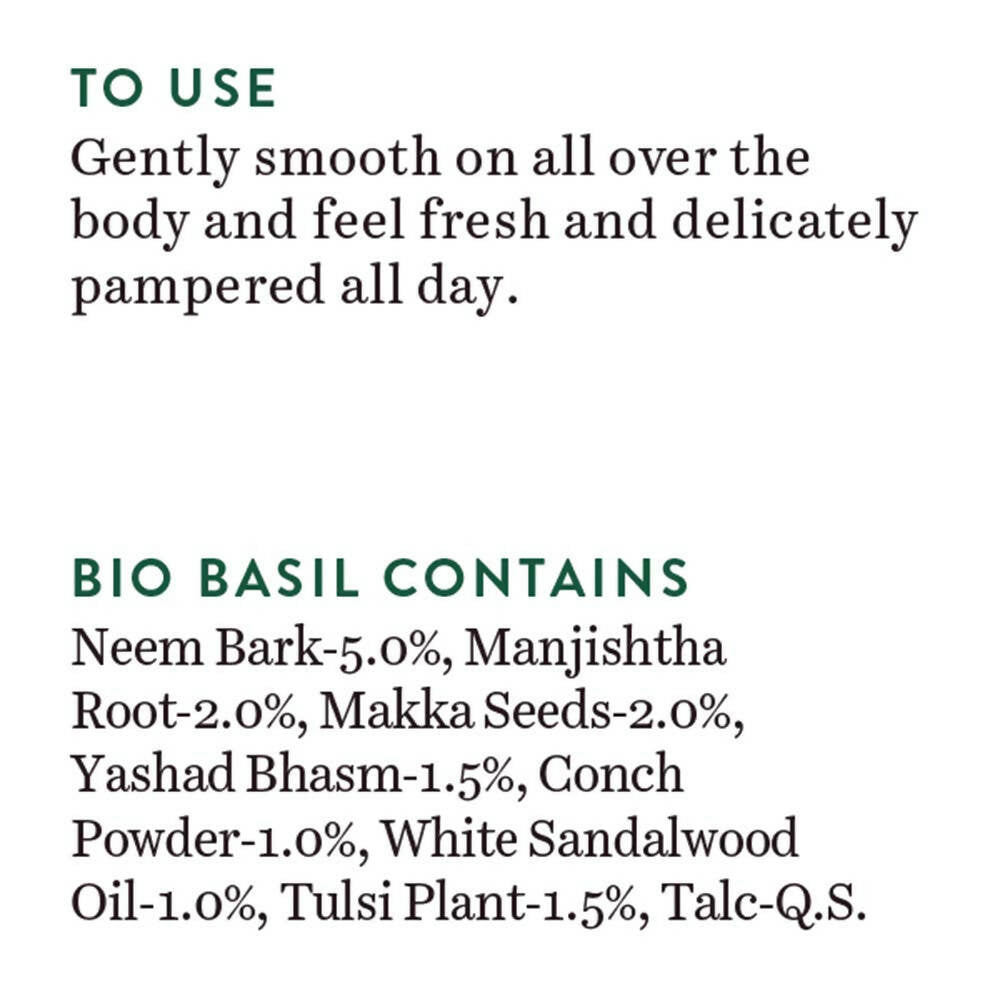 Biotique Basil & Sandalwood Refreshing Body Powder | Grab2Buy
