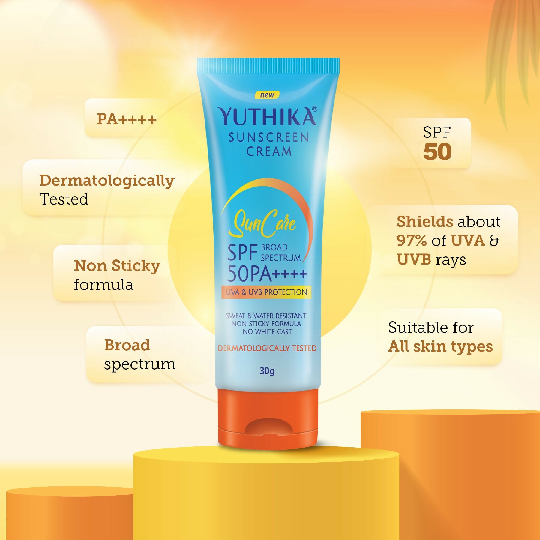 Yuthika Sunscreen Lotion SPF 50 PA+++ | Grab2Buy