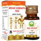 Basic Ayurveda Brihat Somnath Ras (With Gold)