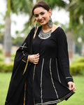 Cheera Black Sharara Kurta Dupatta set | Grab2Buy