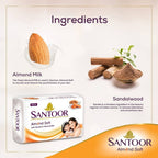 Santoor Almond Soft With Sandal & Almond Milk Soap | Grab2Buy