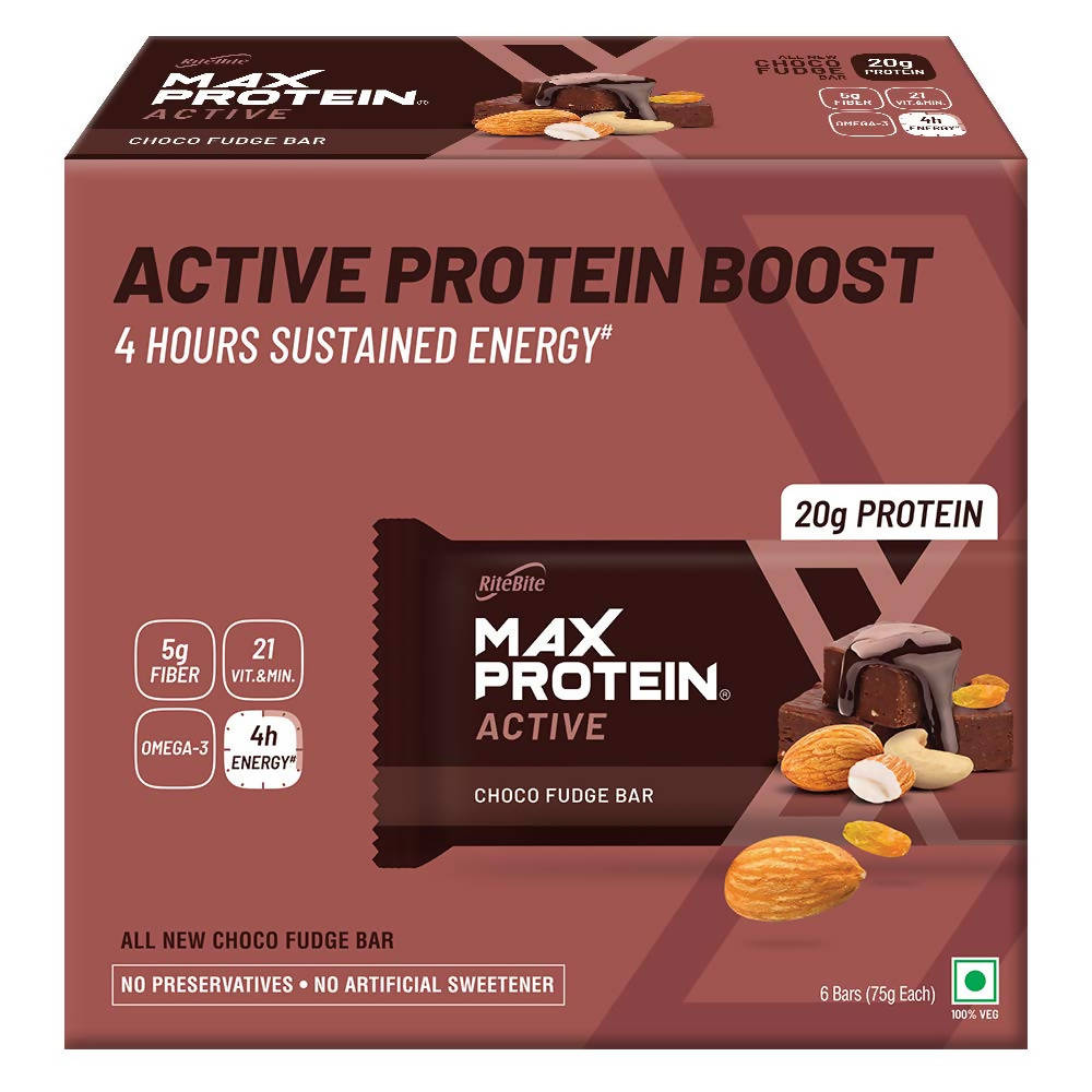 RiteBite Max Protein Active Choco Fudge Bar | Grab2Buy