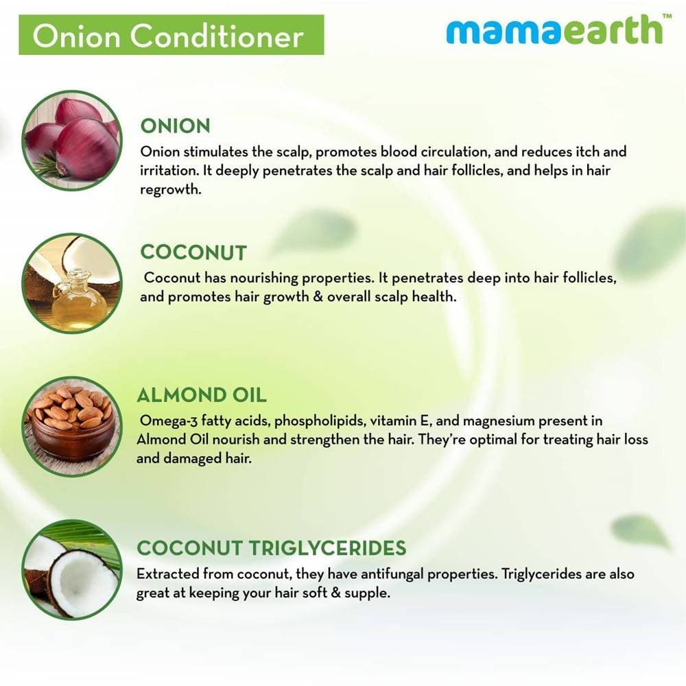 Mamaearth Onion Conditioner For Hair Fall Control | Grab2Buy