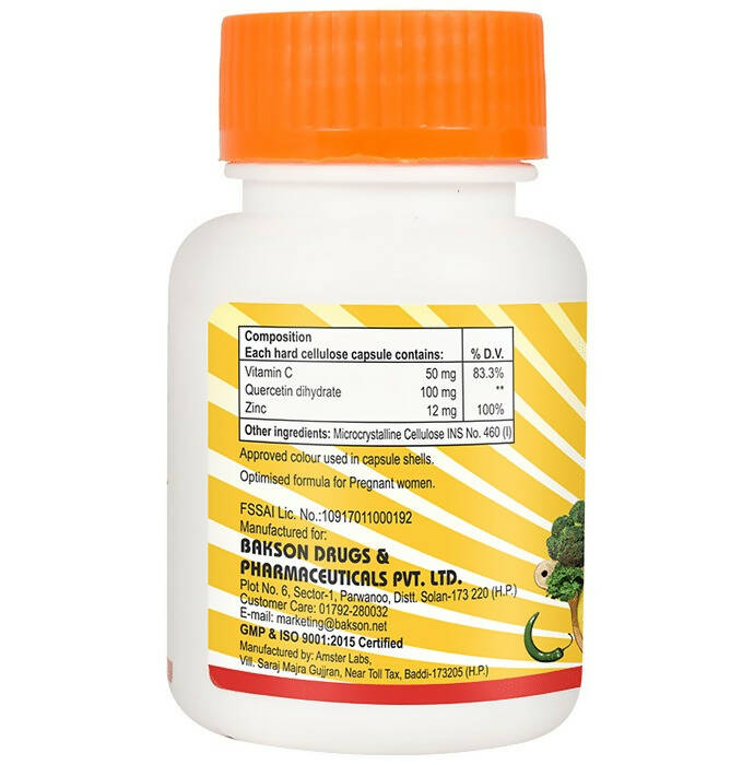 Bakson's Vitamin C Plus & Zinc Capsules | Grab2Buy