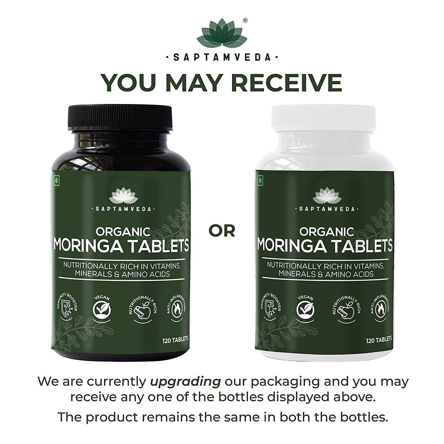 Saptamveda Natural Moringa Tablets | Grab2Buy