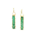 Bling Accessories Emerald Green Natural Druzy Stone Earrings | Grab2Buy