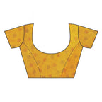 Vamika Printed Jute Silk Yellow Saree (Leo Yellow) | Grab2Buy